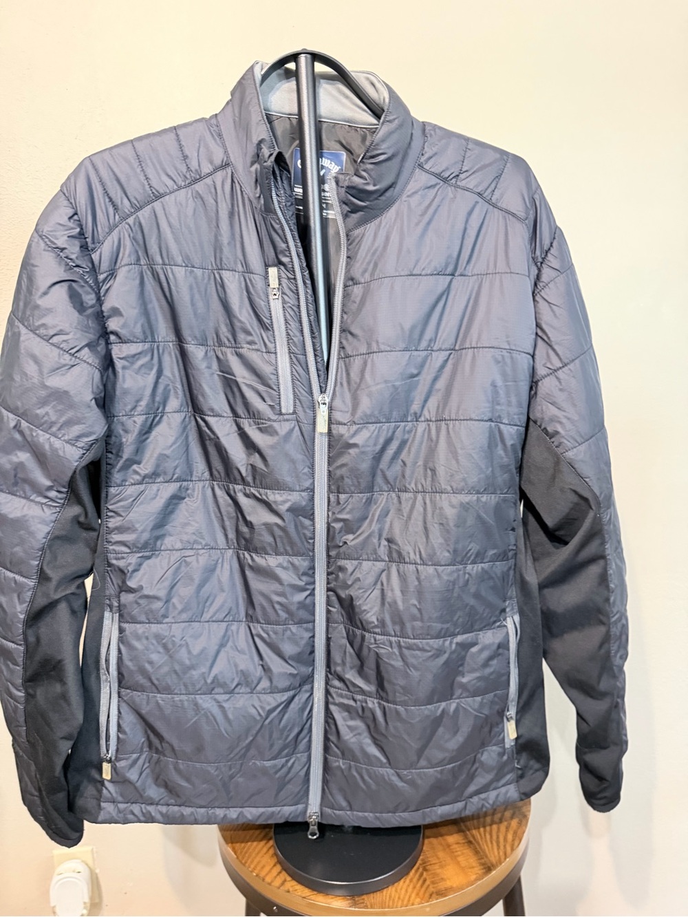 Men's Quilted Lightweight Jacket - Gray